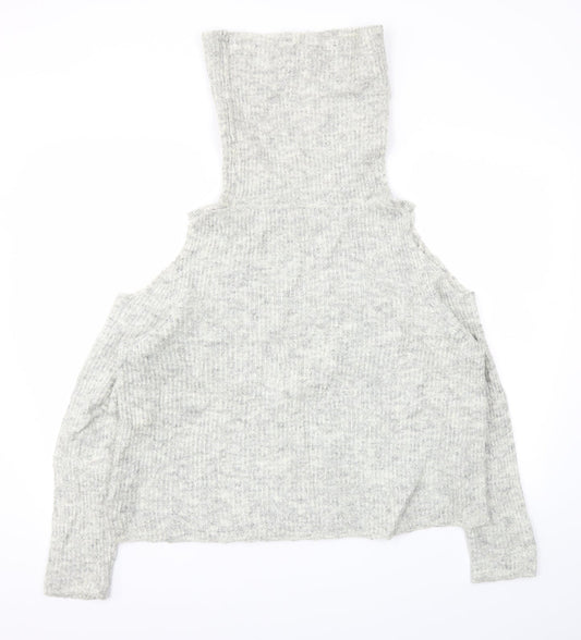 Womens UK Size M New Look Grey Pullover Jumper