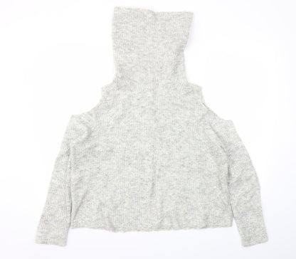 Womens UK Size M New Look Grey Pullover Jumper