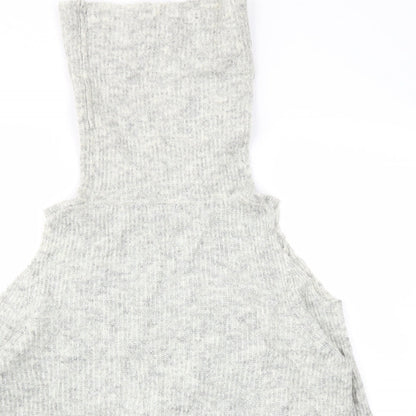 Womens UK Size M New Look Grey Pullover Jumper