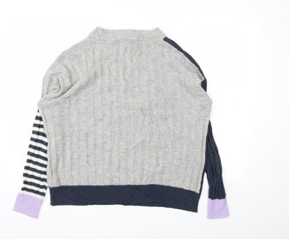 Womens UK Size M M&S Grey Pullover Jumper