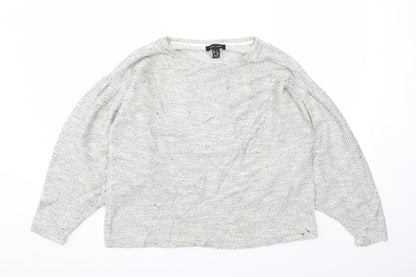 Womens UK Size S New Look Grey Pullover Jumper