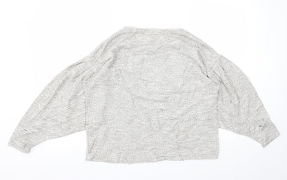 Womens UK Size S New Look Grey Pullover Jumper