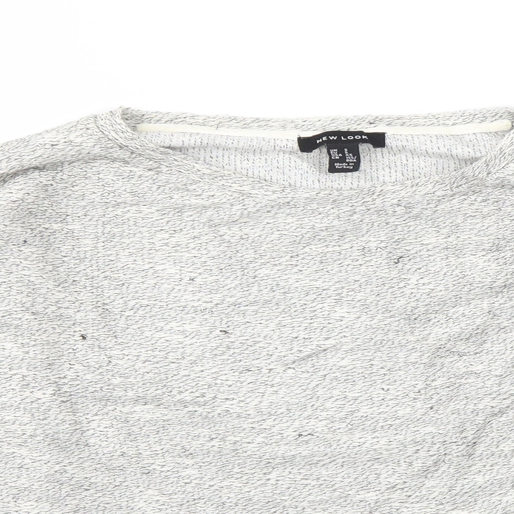 Womens UK Size S New Look Grey Pullover Jumper