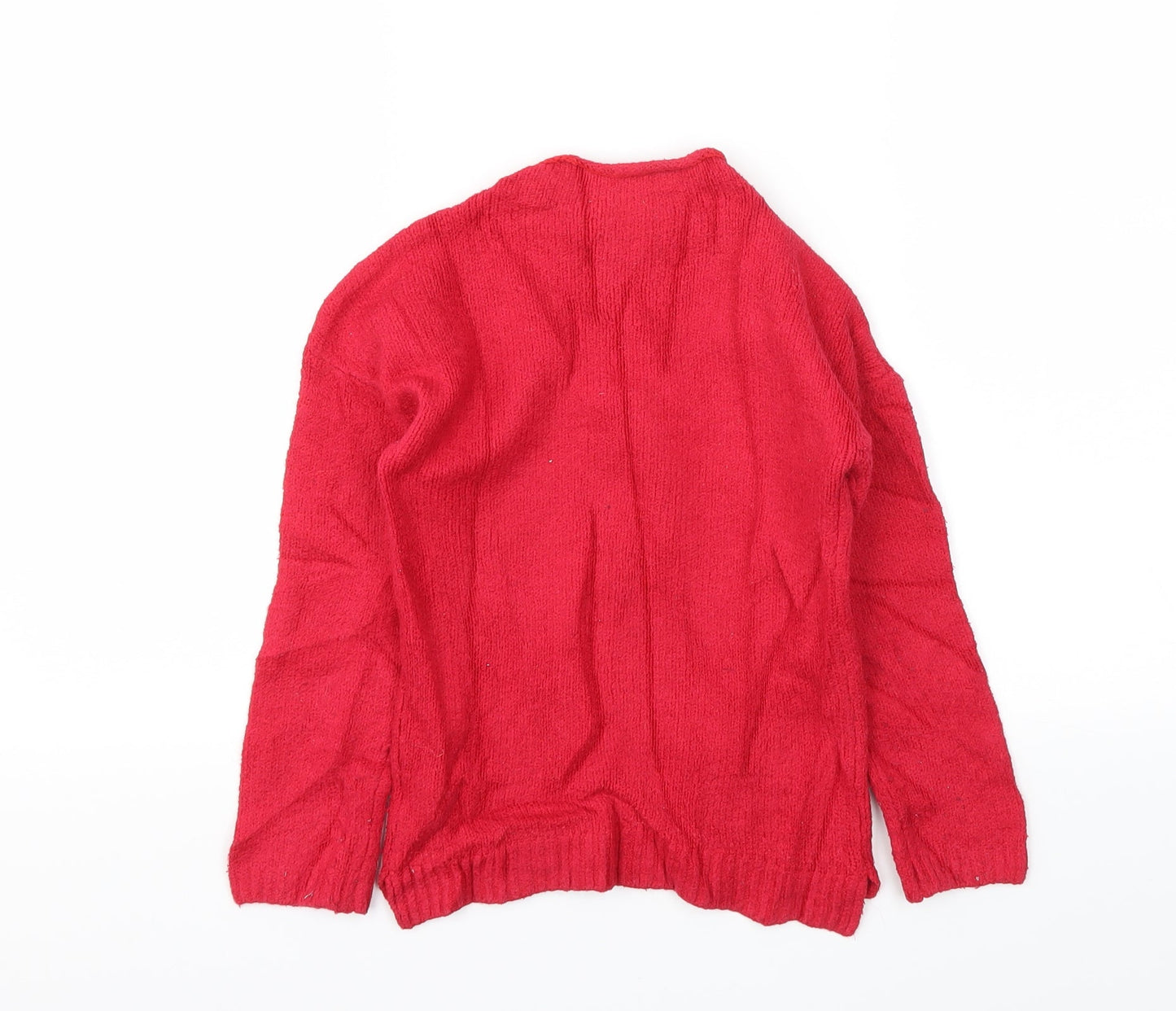 ISACC MIZRAHI Girls Red   Pullover Hoodie Size 5-6 Years