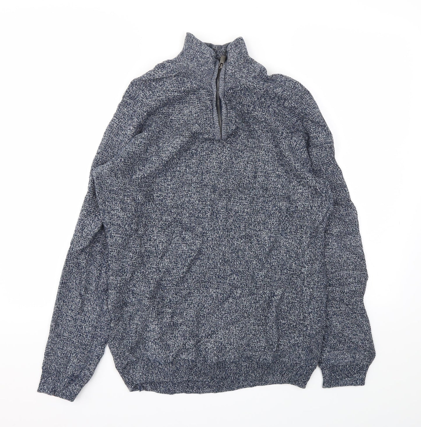 Mens UK Size M NEXT Blue Pullover Sweatshirt
