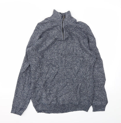 Mens UK Size M NEXT Blue Pullover Sweatshirt