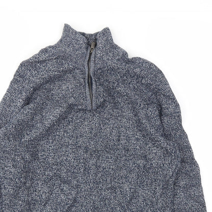 Mens UK Size M NEXT Blue Pullover Sweatshirt