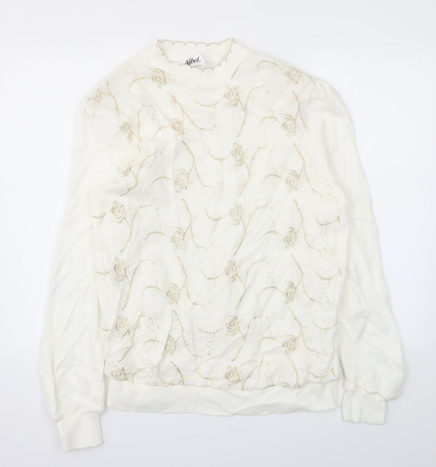 Womens UK Size 16 Afibel Ivory Pullover Jumper