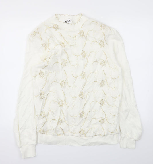 Womens UK Size 16 Afibel Ivory Pullover Jumper