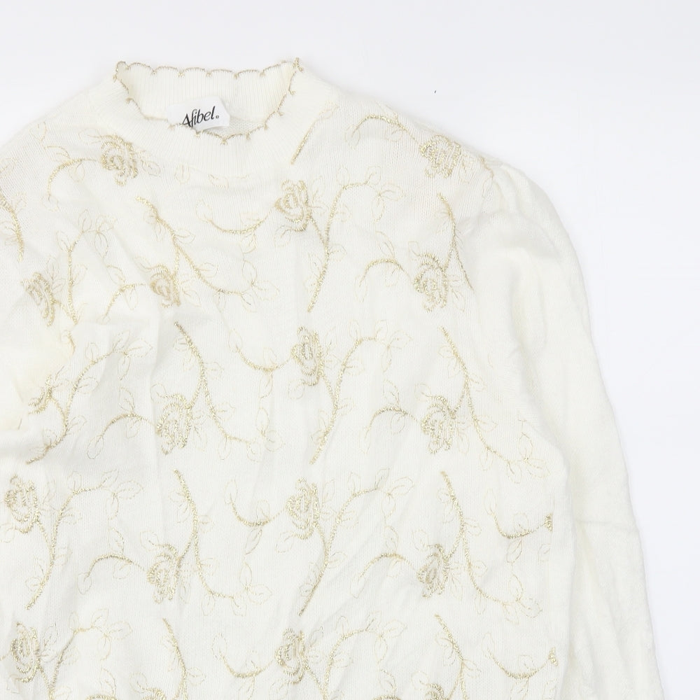Womens UK Size 16 Afibel Ivory Pullover Jumper