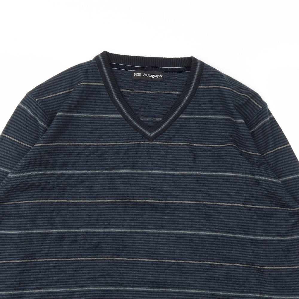 Mens UK Size L M&S Blue Pullover Sweatshirt