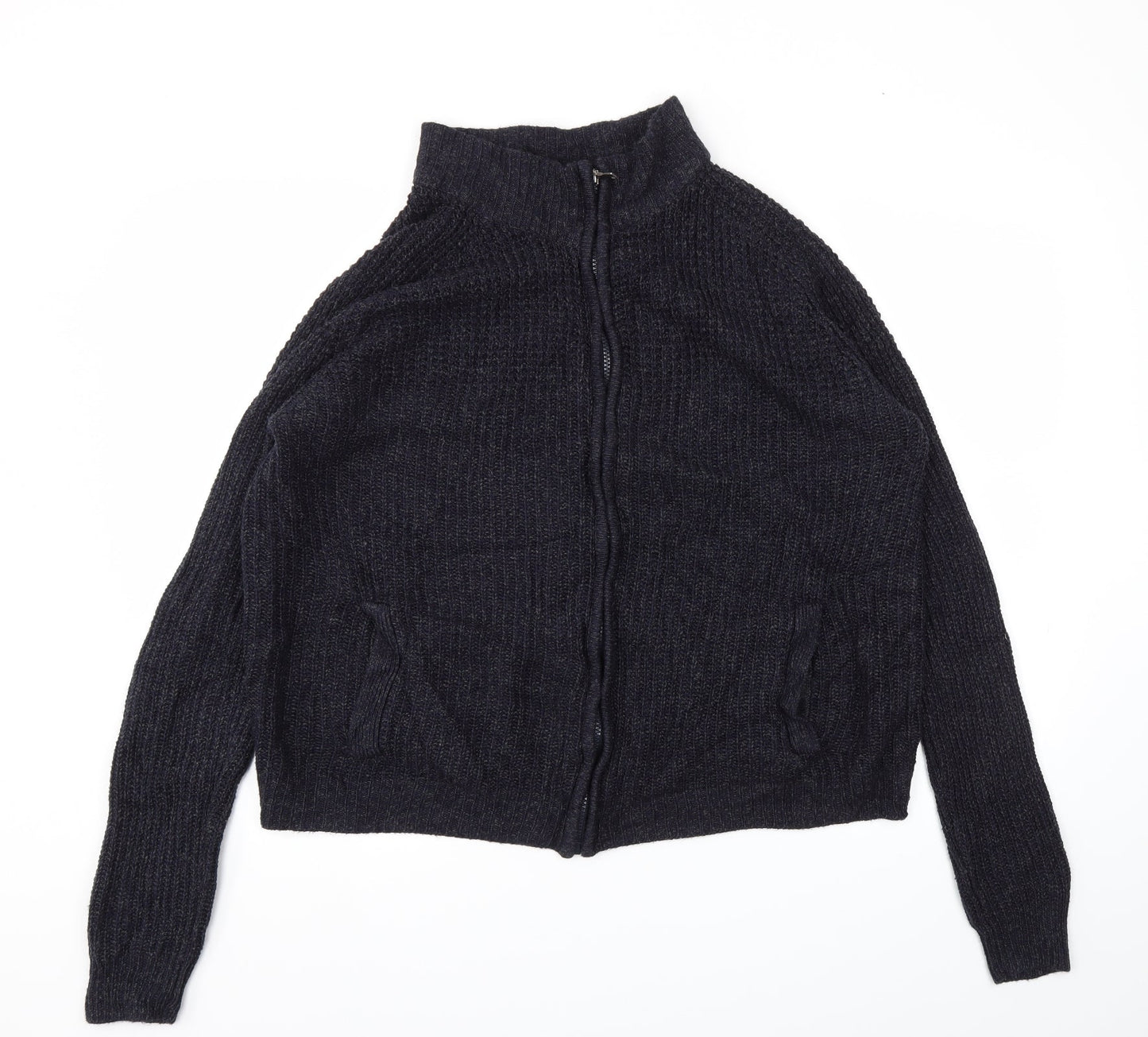 George Mens Blue   Full Zip Jumper Size M