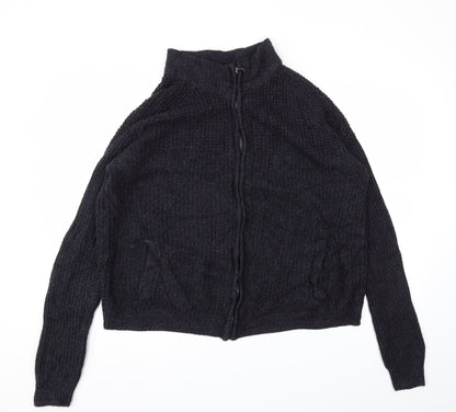 George Mens Blue   Full Zip Jumper Size M