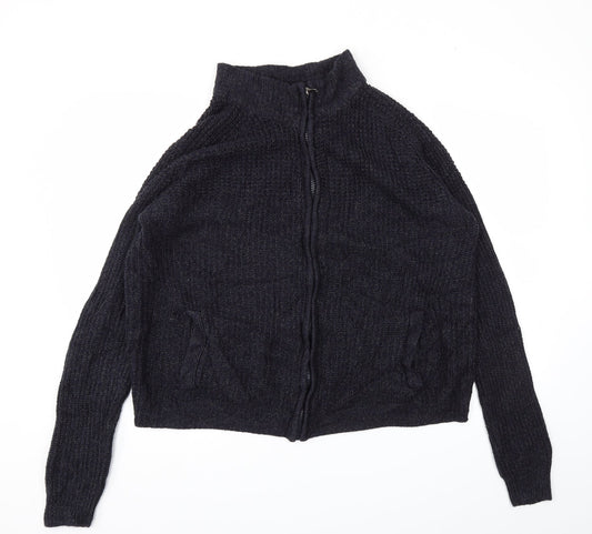 George Mens Blue   Full Zip Jumper Size M