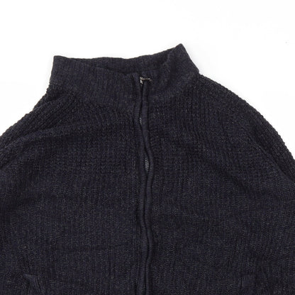 George Mens Blue   Full Zip Jumper Size M