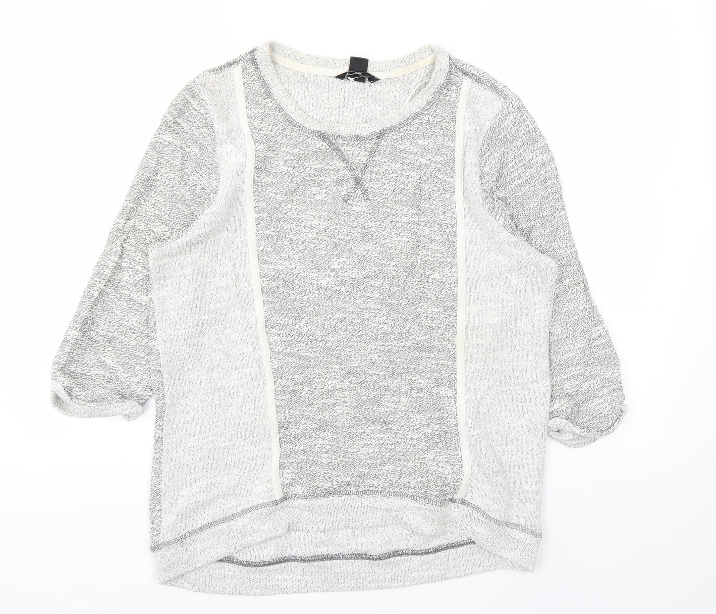 Womens UK Size S H&M Grey Basic T-Shirt