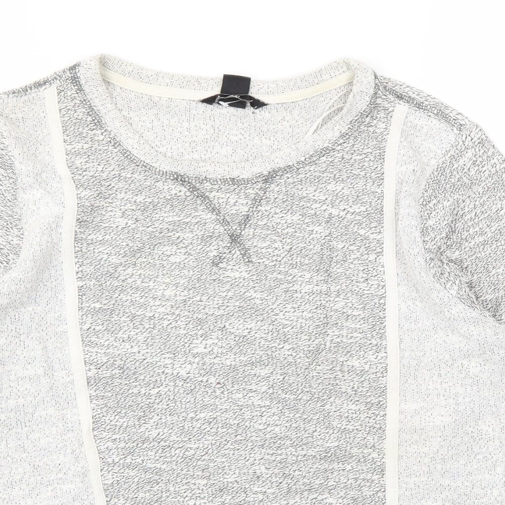 Womens UK Size S H&M Grey Basic T-Shirt