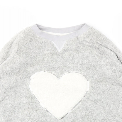 Primark Womens Grey Geometric  Top Pyjama Top Size L