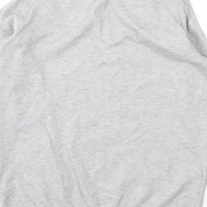 Dorothy Perkins Womens Grey Floral  Pullover Jumper Size 10