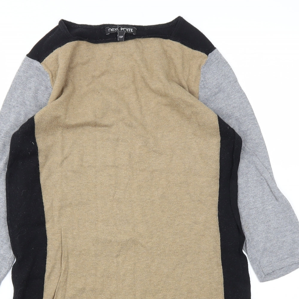 NEXT Womens Black Houndstooth  A-Line  Size 10