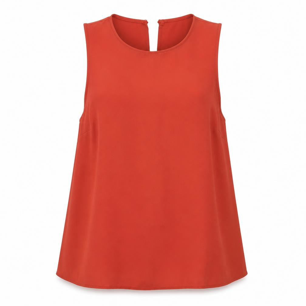 Womens UK Size 12 Primark Red Basic Blouse