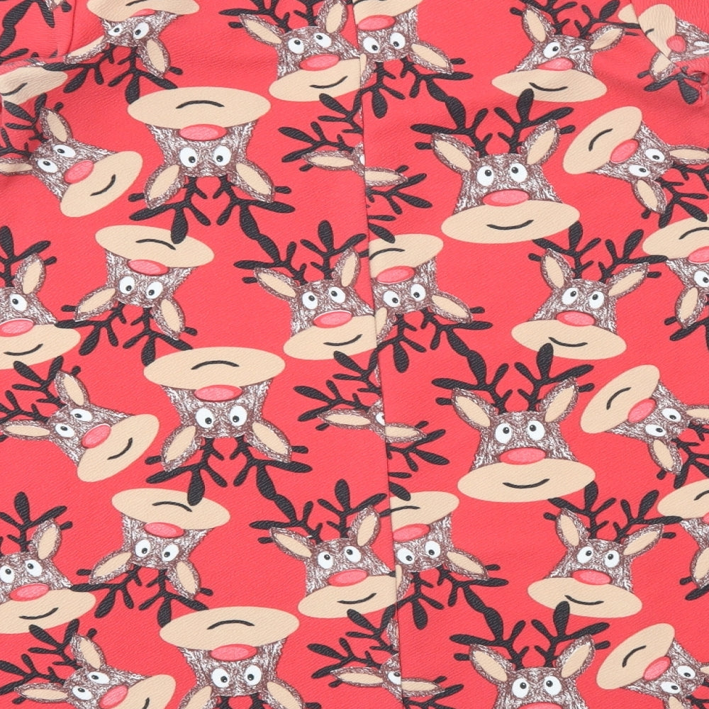 QED London Womens Multicoloured Animal Print  Fit & Flare  Size 14