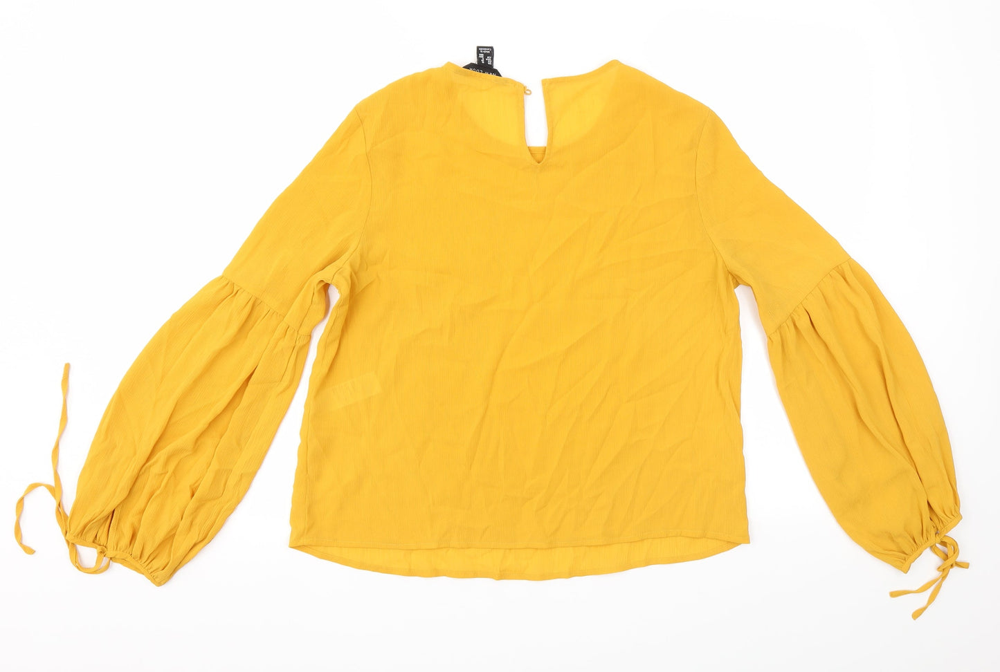 Womens UK Size 10 New Look Orange Basic Blouse