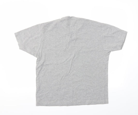 Mens UK Size S Cedar Wood State Grey  T-Shirt