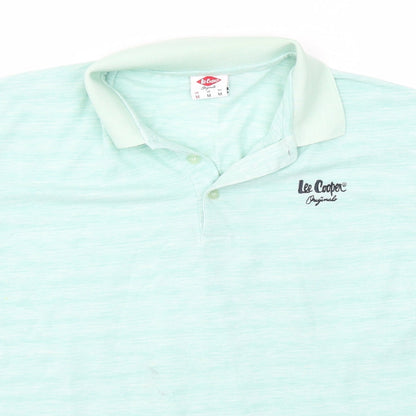 Lee Cooper Mens Green    Polo Size M