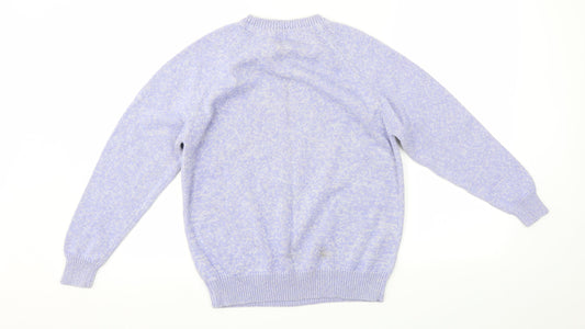 Womens UK Size S Joie De Vivre Purple Pullover Jumper