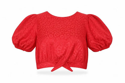Womens UK Size 12 New Look Red Basic Blouse