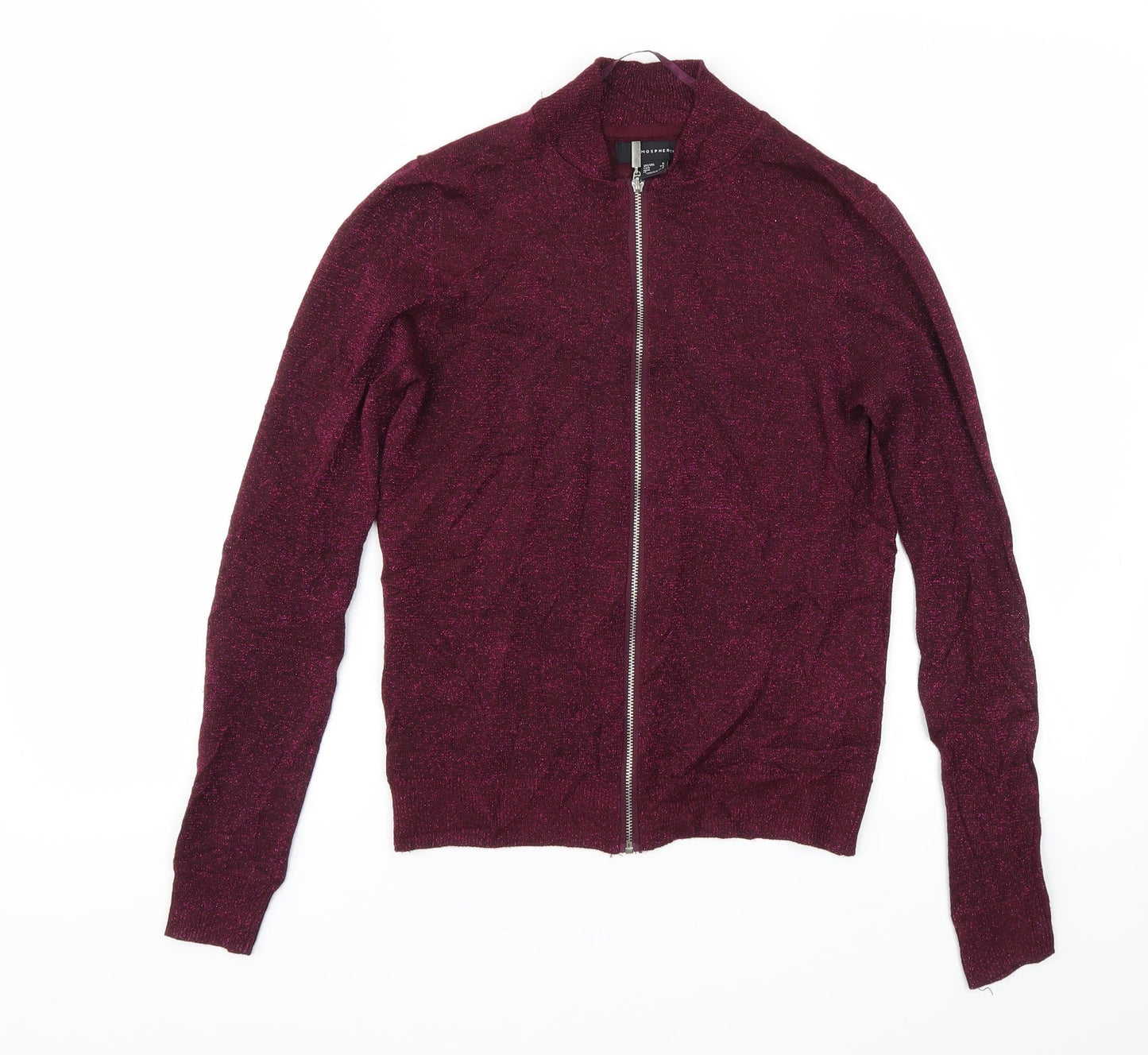 Primark Womens Purple   Full Zip Jumper Size 6
