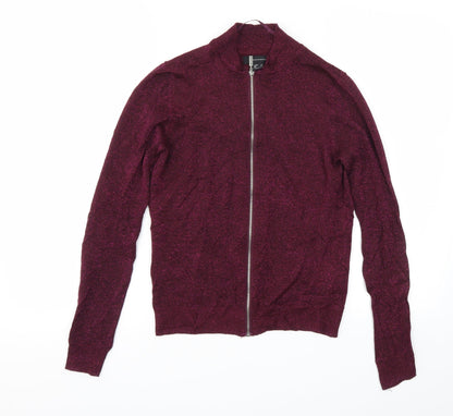 Primark Womens Purple   Full Zip Jumper Size 6
