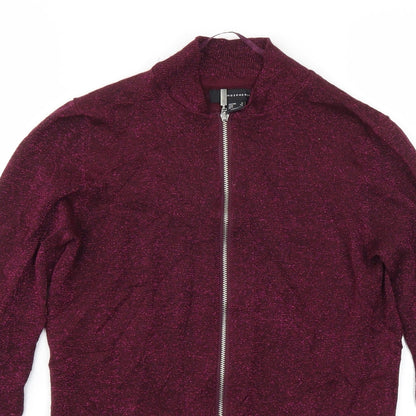 Primark Womens Purple   Full Zip Jumper Size 6