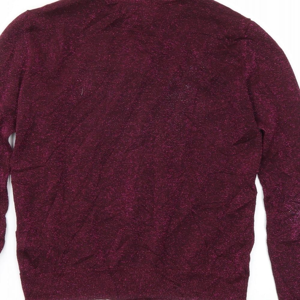 Primark Womens Purple   Full Zip Jumper Size 6