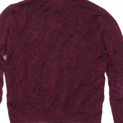 Primark Womens Purple   Full Zip Jumper Size 6