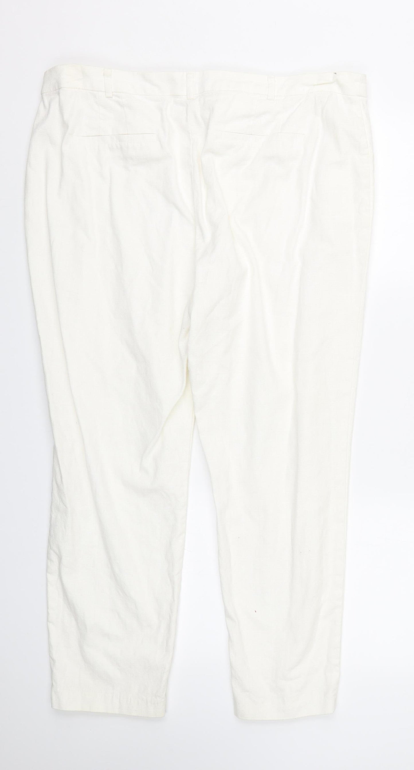 Womens UK Size 18 NEXT Regular Fit  White Trousers