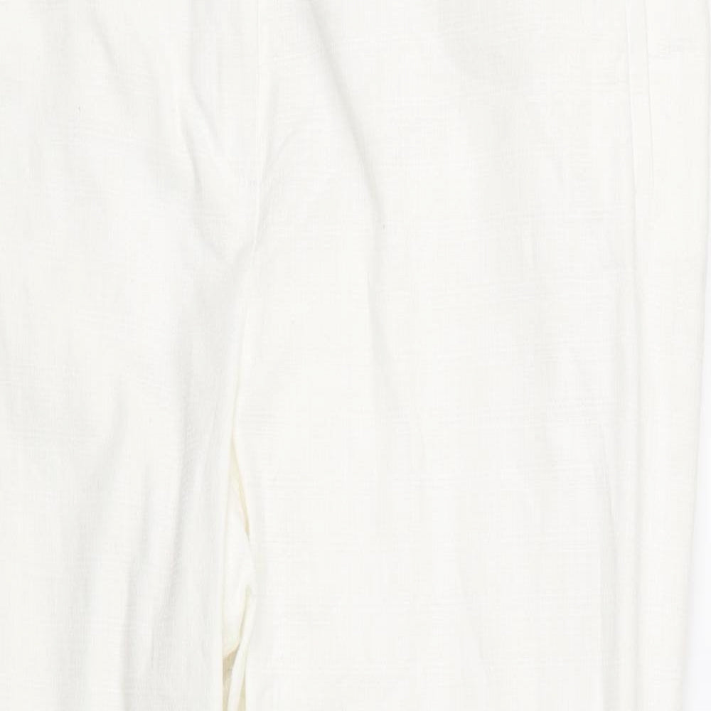 Womens UK Size 18 NEXT Regular Fit  White Trousers