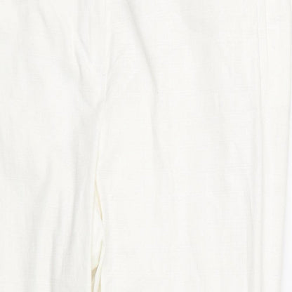 Womens UK Size 18 NEXT Regular Fit  White Trousers