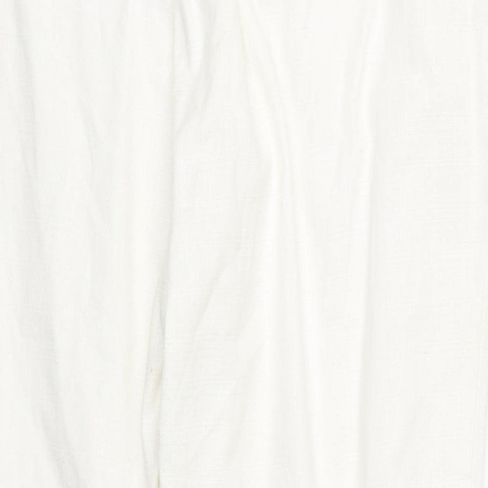 Womens UK Size 18 NEXT Regular Fit  White Trousers