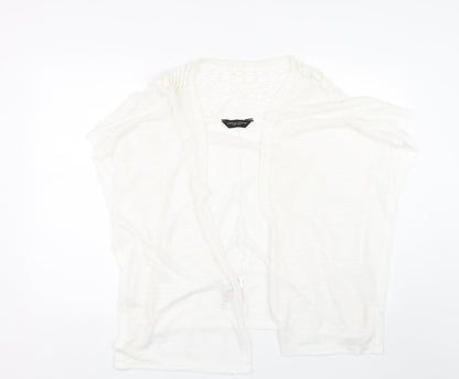 Womens UK Size L Dorothy Perkins White Cardigan Jumper