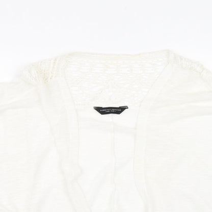 Womens UK Size L Dorothy Perkins White Cardigan Jumper