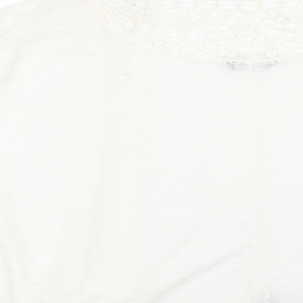 Womens UK Size L Dorothy Perkins White Cardigan Jumper