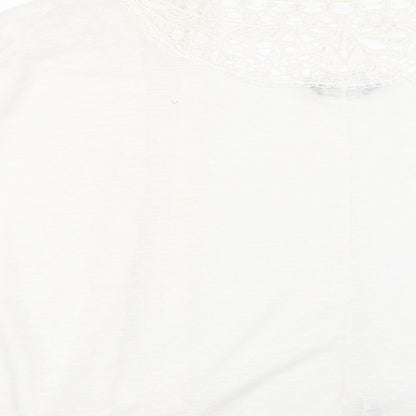Womens UK Size L Dorothy Perkins White Cardigan Jumper