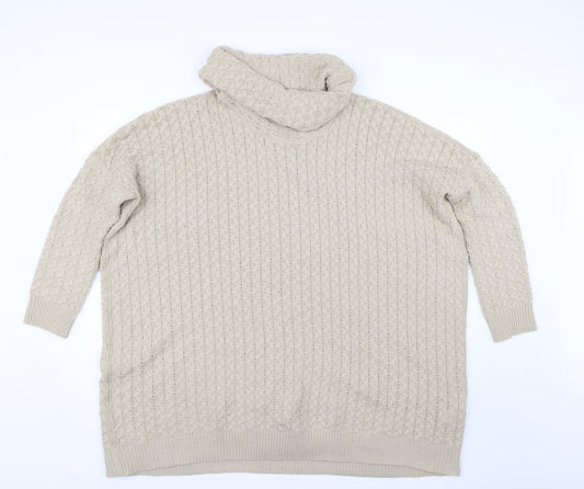 Womens UK Size S H&M Brown Pullover Jumper