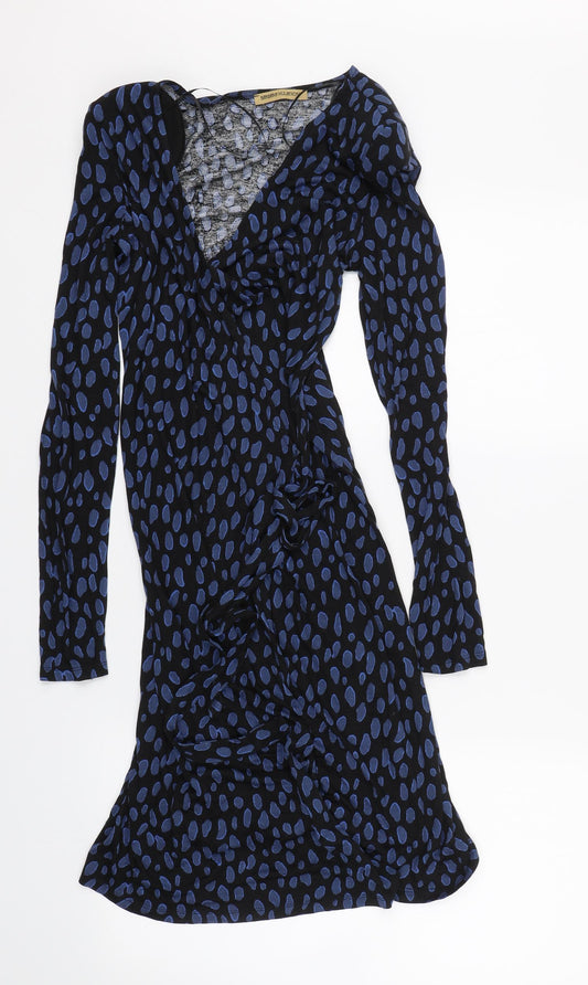 George Womens Blue Animal Print  Cardigan Jumper Size 10