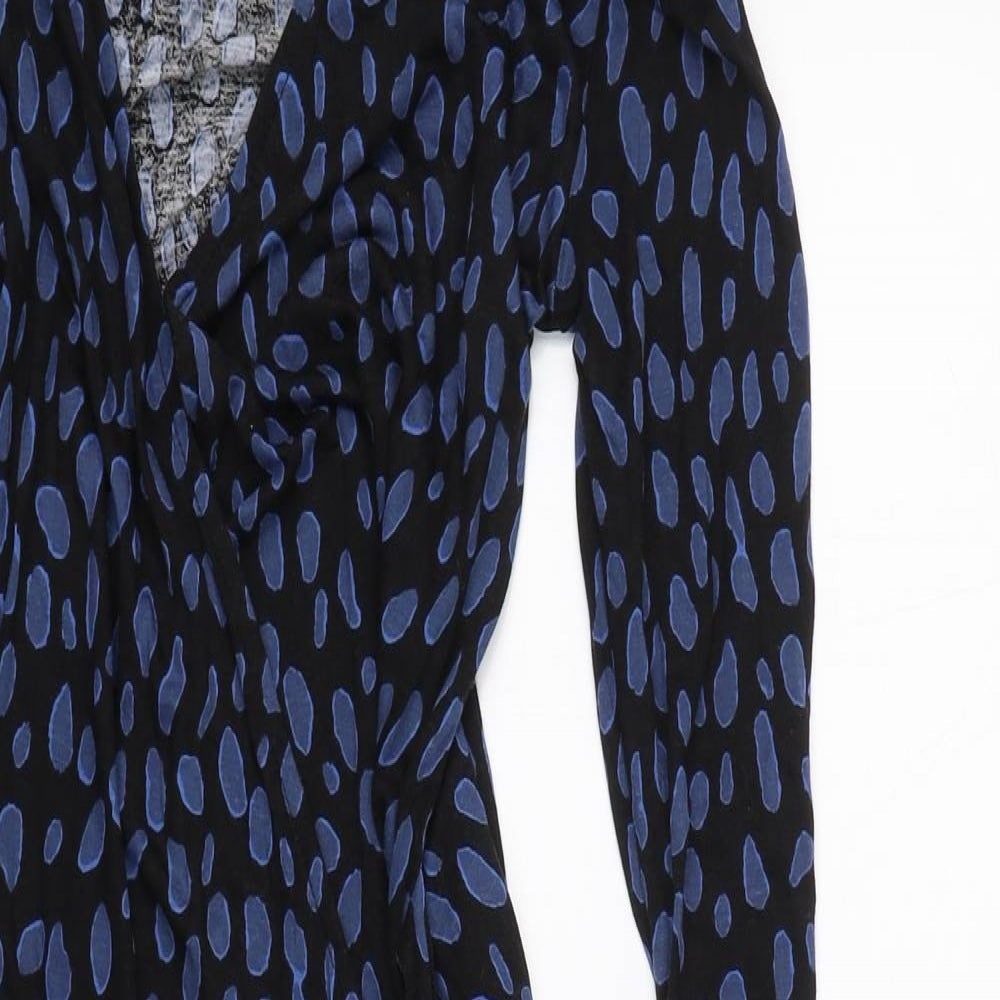 George Womens Blue Animal Print  Cardigan Jumper Size 10