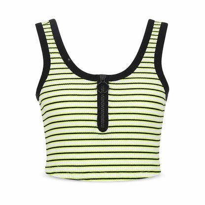 Womens UK Size 2XS Primark Green Cropped Tank