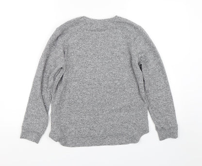 Matalan Girls Grey   Pullover Jumper Size 12 Years  - Love