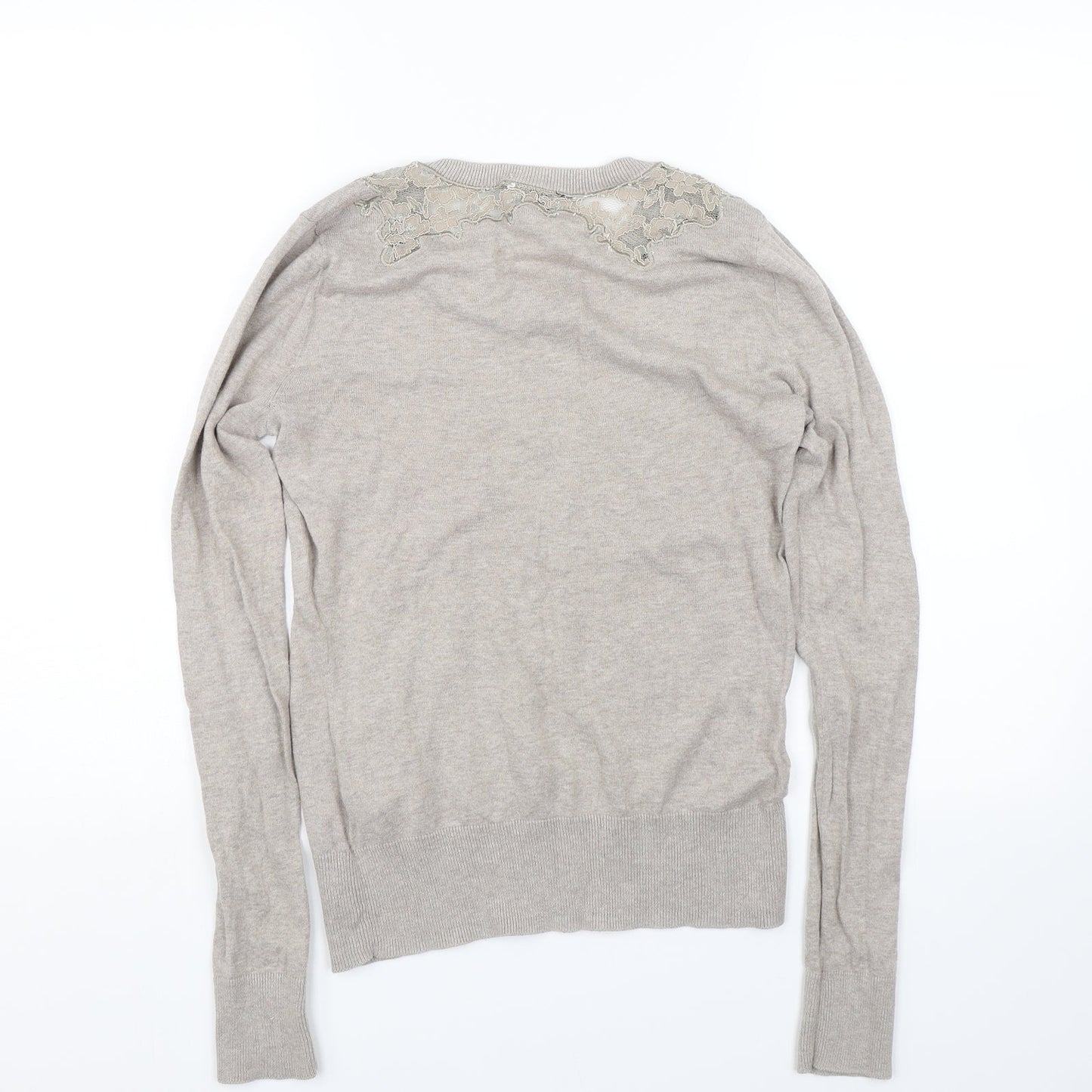 Womens UK Size 8 Topshop Brown Pullover Jumper